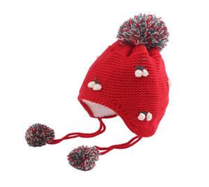 2020 Baby Winter Wool Hat 3612 شهرًا ، طفلة طفلة لطيفة واحدة بالإضافة إلى مخملية دافئة HAT6120476