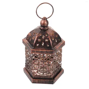 Candle Holders Morocco Lantern Vintage Style Lamp Light Decor Handheld Lanterns Home Antique Tabletop