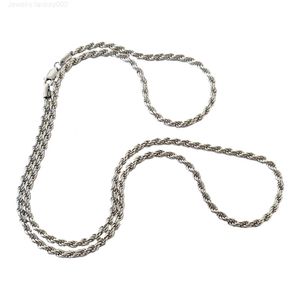 Collana girocollo in argento con catena corda realizzata con la catena chiamata corda tutta in argento 925 lo spessore di questa catena è di 3,0 mm