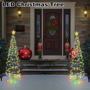 Christmas Decorations Outdoor Waterproof Solar Led Tree Decoration Powered String Lights Year 2023 Ornament Garden 231212