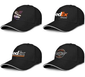 Unisex fedEx White the World Fashion Baseball Sandwich Hat niestandardowy kierowca ciężarówki Cap Orange Old Logo Denny Hamlin Federal Expre3262383