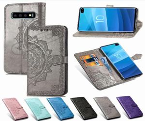 Mandala Schmetterling Prägung Leder Flip Wallet Case Soft Phone Cover Case für iPhone 13 12 Pro Max Mini XR XS Max 8 7 Plus für Sa7425707