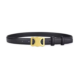 Fashion Smooth Buckle Belt Retro Design Thin midjebälten för män Kvinnsbredd 2,5 cm 3,0 cm äkta kohud 11 Färg valfritt högkvalitativt bälteslåda