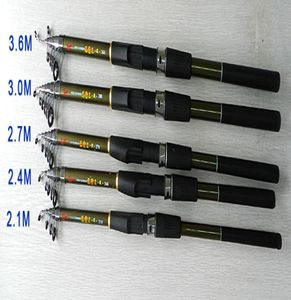 Hengjia Telescopic Fishing Rod 21m 24M 27M 3M 36M FRP Ultra Light Fishing Stickスピニング釣りロッドFR901 SHIPPIN2306243