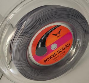 Stessa alta qualità della corda da tennis Luxilon Rough Alu Power in poliestere 200 m Colore grigio7592704