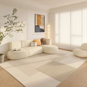 Teppich, geometrisch, abstrakt, minimalistisch, bequem, erfrischend, pflegeleicht, große Teppiche, Wohnzimmer, Schlafzimmer, Zimmer 231213
