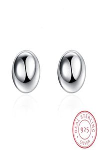 Hög kvalitet 925 Sterling Silver smycken Kvinnor Round Ball Stud örhängen Fashion Elegant Earings Whole 8mm10mm2024791