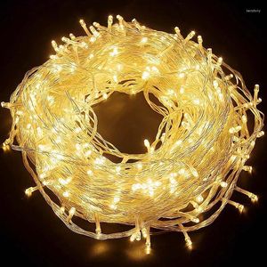 문자열 Led Garland String Lights Extension 크리스마스 트리 웨딩 장식 방수 요정 조명 실내 야외 220V 램프