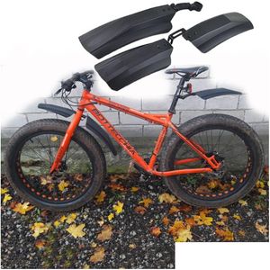 Bike Fender 20/24/26 cala Bike Fender Electric Składanie roweru Strażnik Śniegu MagDGUARD Fatbike MTB Rowerowe błotniki upuszczone dostawa s dh7uz