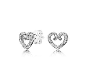 Heart-shaped luxury designer earrings Original Box for 925 Sterling Silver CZ Diamond Love Stud Earring for Women4208750