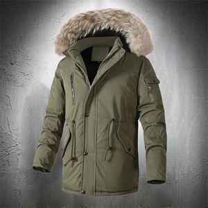 Erkekler Ceketler Kış Erkekler İçin Kürk Trim Hood Moda Giysileri Parkas Sıcak Açık Dış Mekan Ayarlanabilir Bel Halat 231212