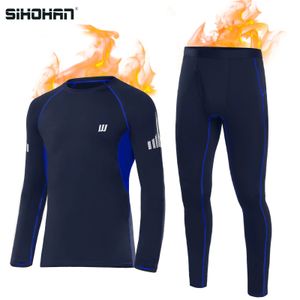 Men's Thermal Underwear Set for Men Long Johns Sleeve Sport Base Layer Suit Winter Warm Top Bottom Workout Skiing Running 231212