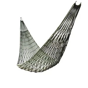 Portaledges Green Portable Outdoor Sport Hammock Camping Mesh Net for Garden Beach Yard Travel Swing Hanging Bed 231212