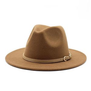 Boll Caps Classic British Fedora Hat Men Women Imitation Woolen Winter Felt Hatts Fashion Jazz Chapeau Wholeball228r