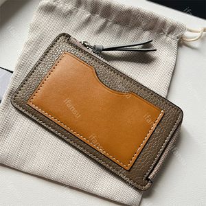 Women's Fashionable Ultra Thin Multi Slot Leather Zero Wallet with Lychee Pattern Color Blocking Zipper Credit Card Clip
