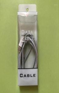 Подарочная упаковка, пустая белая прозрачная розничная коробка из ПВХ, упаковка для кабеля для передачи данных длиной 1 м, 2 м, 6 футов, универсальная упаковка, зарядное устройство для смартфона, линия13859703