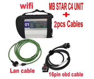 MB STAR C4 WIFI -funktion SD Connect C4 OBD2 -skannermultiplexer med kabelstjärna C4 SD för Benz Car/Truck Auto Diagnosis Tools