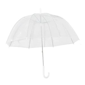 Paraplyer mode transparent klar bubbla kupol form paraply utomhus vindtät prinsessa ogräs dekoration 231213