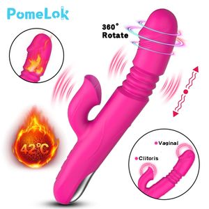 Vibrators Female Warm Stretching Vibrant 10 Mode Lip and Tongue Stimulation Realistic False Penis Sexual Toy 231213