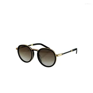 Sunglasses H020 Round Metal Frame Sunshade Man Sunglass Hexagonal Lenses For Men Driving Glasses Fashion