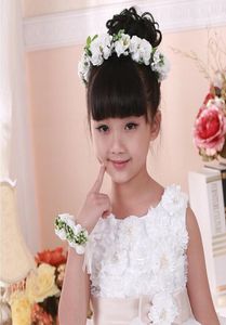 Sydkoreas barn039s kranskrans Han Edition Simulation Girls Tire Flower Garland Wreath of Wedding Dress Accessories1077263