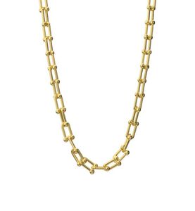 100 Edelstahl Heavy Duty Kette Halskette für Frauen GoldSilber Farbe Metall Chunky Chain Choker Halsketten1753998