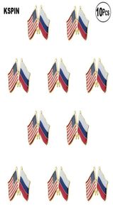 Eua rússia broches de amizade lapela pino bandeira emblema broche pinos emblemas xy028942923405