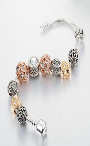 Hurtowa- kryształowa kulowa bransoletka luksusowa projektant biżuterii srebrna z oryginalnym pudełkiem do majsterkowania bransoletka wisząca 10888322
