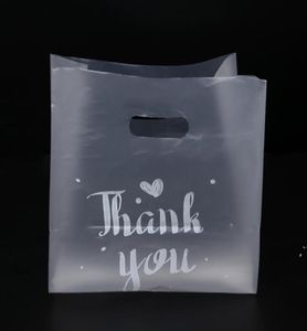 Danke Kunststoff-Geschenkverpackungsbeutel Stoffaufbewahrung mit Griff Party Hochzeit Süßigkeiten Kuchen Verpackungsbeutel DWB61306351117