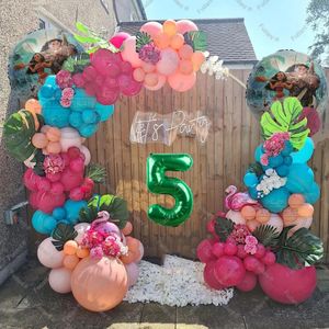 Decorazioni natalizie 119 pezzi Moana Princess Palloncini Kit arco ghirlanda per bambini Compleanno Baby Shower Decorazioni per feste Età 19 32 