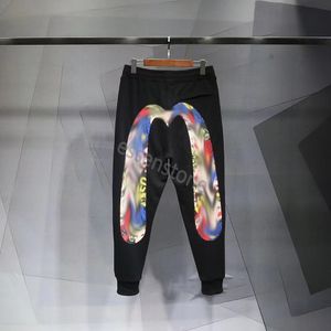 High quality Evisued Shorts Casual Harajuku Y2K Men's Gym joggers JPN Fashion Brand M Printed Wide Leg Shorts Summer Men Clothing Big M black Pants Hip hop pants