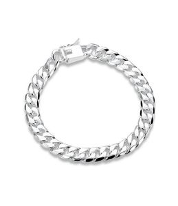 8MM side chain hand chain male money sterling silver plated bracelet men and women 925 silver bracelet SPB227263z99837546656354