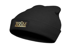 Moda Whole Foods Market Flash gold Winter Ski Watch Beanie Hat Vintage Chapéus alimentos orgânicos Saudáveis pink8734941