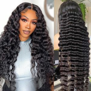 Loose Deep Wave Human Hair Ultra-thin HD Lace Wigs 4x4 5x5 6x6 7x7 13x4 13x6 Swiss Lace Bleach Knots Pre Plucked Natural Hairline For Black Women