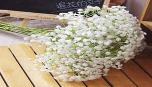 Home Dekoracyjne sztuki i rzemiosło bukiet kwiatów Wysokiegrade sztuczne sztuczne na całym świecie emulatory Babybreath Rośliny Wreaths9942084