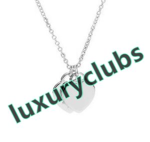 10A 925 sterling silver necklace pendant necklaces female jewelry exquisite craftsmanship official logo classic blue heart Luxury designer with box high quality