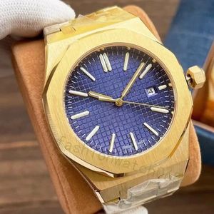 Męski zegarek projektant luksusowy automatyczny ruch zegarek Rose Gold Rozmiar 42 mm 904L Pasek ze stali nierdzewnej Wysokiej jakości zegarek materialny