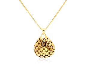 Varole Fashion water droplet shape necklace and earrings set jewellery women chain pendent customized logo oem8143402