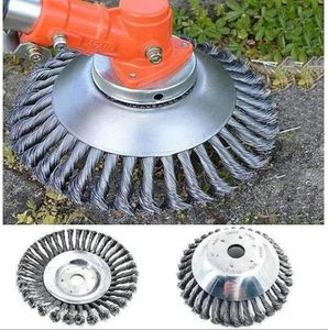 Dekorative Blumen Kränze Motorsense Kopf 86 Zoll Stahldraht Trimmer Gras Schneiden Rost Staub Entfernung Platte Garten Power To1772061