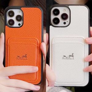 Designer Cell Phone Case for iPhone 15 Pro Max Cases Apple iPhone 14 13 12 11 XS Max XR 7P 15 15pro 14promax 15plus Fitted Cases Fashion Phones Cover with Card Holder