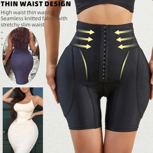 Cintura barriga shaper hip realçador shapewear calcinha corpo shaper bunda almofada roupa interior alto levantador falso ass pads 231213