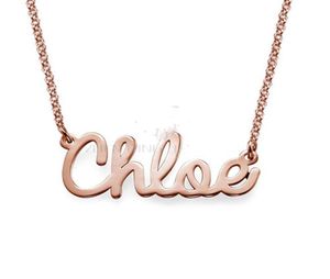 316L stainless steel Personalize Cursive name necklace Customized necklace with black bag locket necklaces chains for women4530698