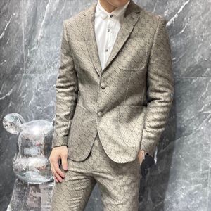 Mens Blazers Cotton Linen Fashion Coat Designer Jackor Full Letters Business Casual Slim Form Formal Suit Blazer Men Suits Styles