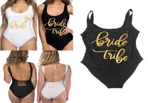 Bachelorette Party Supplies Swimsuit Bride Bride Squad Lady Swimsuit Beachwears Bride To Be Wedding Party Decoration 2106101577976