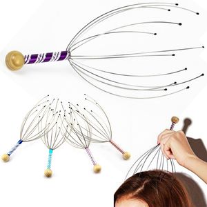 Octopus Head Scalp Relaxation Massage Pain Relief Body Massager Stress Release Relaxing Claw Metal Massager Device Unisex w164