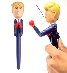 Trump Talking Toy Boxing Pen Stress Relief Talking Pen Trump riktiga röster för jul nyårsgåvor till familjevänner7183385