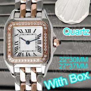 Luxury fashion ladies watches for him and her set quartz watch diamond 316 stainless steel Sapphire crystal square wristwatch Sapphire waterproof gifts for couples