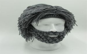 Perücken-Bart-Hüte, Hobo, verrückter Wissenschaftler, Höhlenmensch, handgefertigt, gestrickt, warme Wintermütze, für Männer und Frauen, Halloween-Geschenke, lustige Party-Mützen, 5 Farben, 228769284