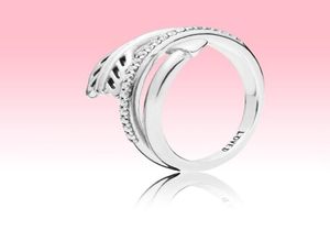 Nya Wrap-Around Arrow Ring Lover Summer Jewelry för P 925 Sterling Silver Rings med originallåda för kvinnor Mens Par's9624585