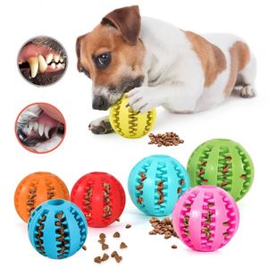 Dog Toys Tuggar naturliga gummi husdjur Dog Toys Dog Chew Toys Tooth Cleaning Ball -Tough Interactive Elasticity Ball5cm för husdjursprodukter 231212